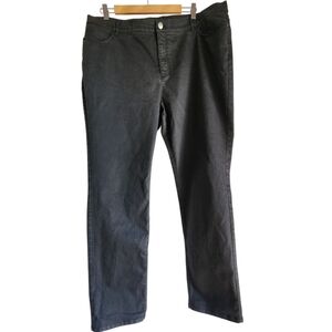 Lafayette 148 Thompson Black‎ Denim Jeans Size 18